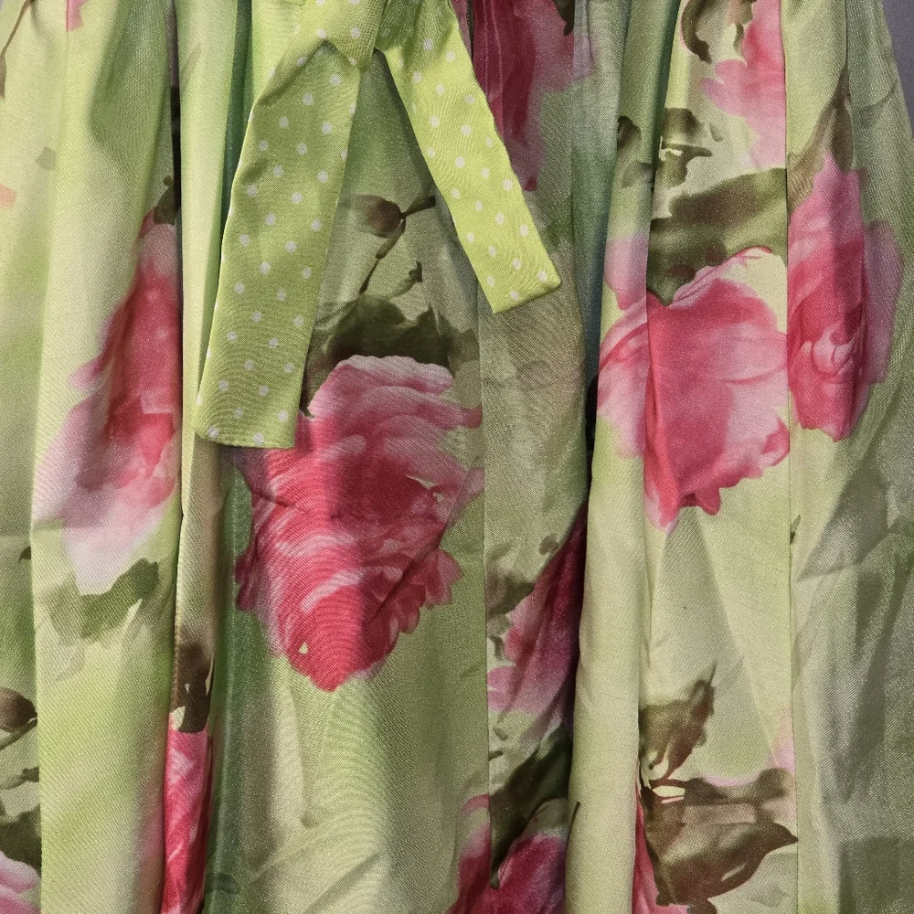 Bonnie Jean Green‎ Floral Party Dress Girls Size 16